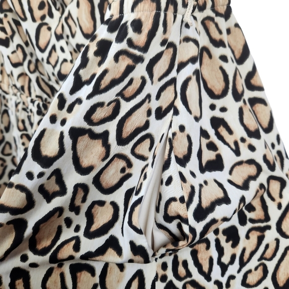 Lane Bryant Cheetah Leopard Animal Print Strapless Hi Lo Pocket Dress Size 22/24 - Picture 6 of 11